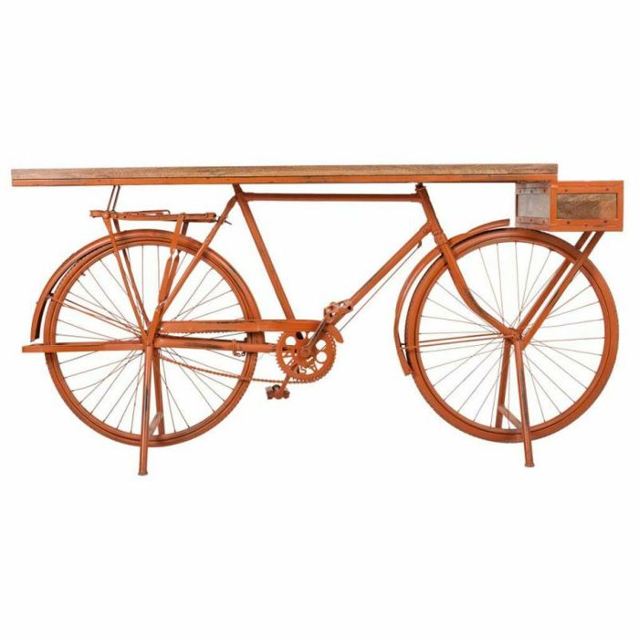 Recibidor Alexandra House Living Bike Cobre Madera Hierro 50 x 94 x 198 cm 7