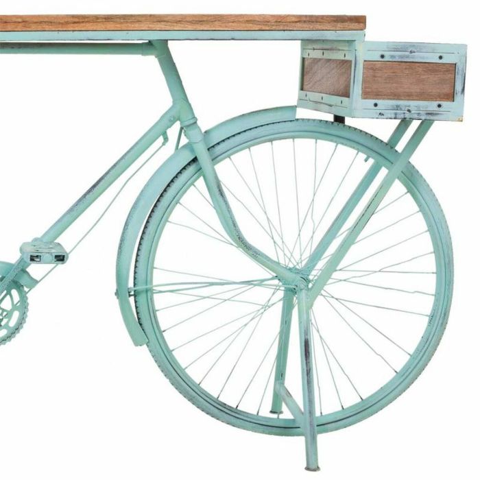 Recibidor Alexandra House Living Bike Turquesa Madera Hierro 50 x 94 x 198 cm 2