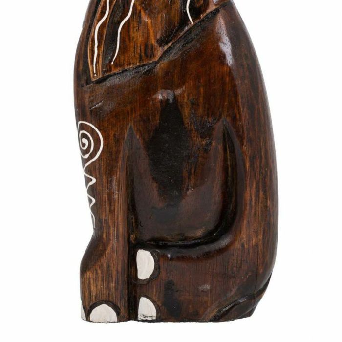 Figura Decorativa Alexandra House Living Marrón claro Madera Elefante 6 x 50 x 14 cm 1