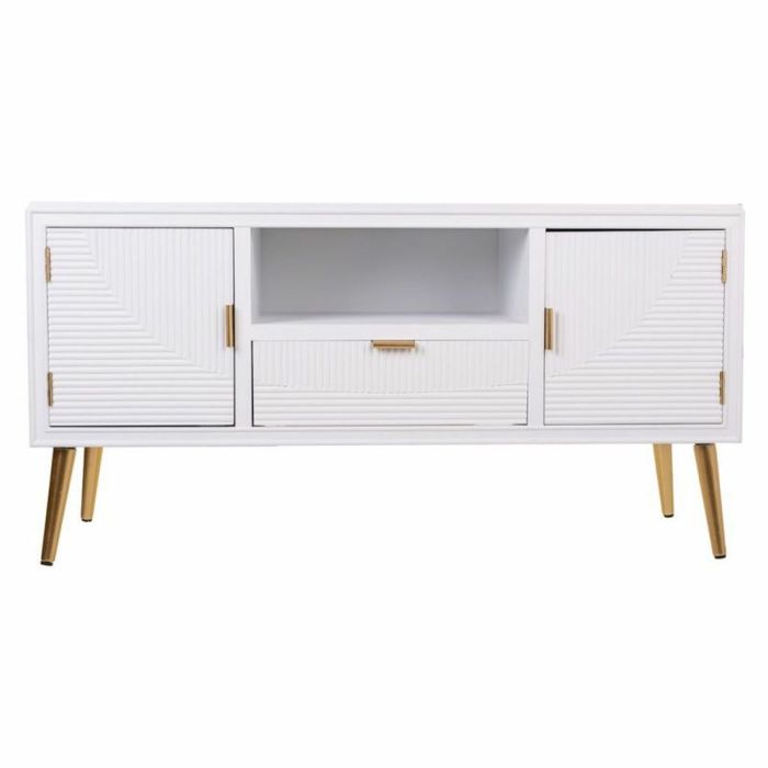 Aparador Alexandra House Living Blanco Dorado 40 x 61 x 121 cm 8