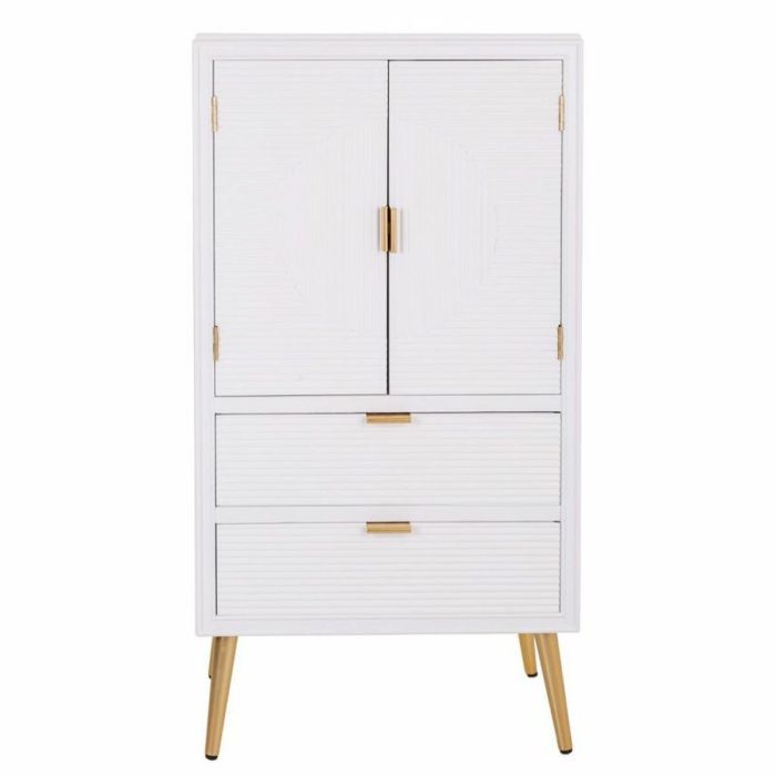 Armario Alexandra House Living Blanco Dorado Madera MDF 36 x 118 x 62 cm 7