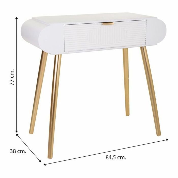 Recibidor Alexandra House Living Dorado Madera MDF 38 x 77 x 84 cm 1