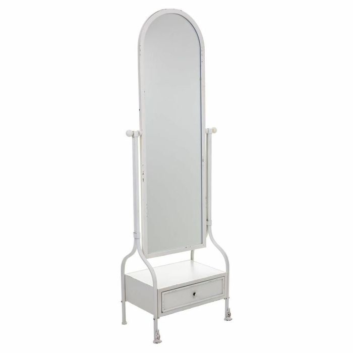 Espejo de pie Alexandra House Living Blanco Hierro 38 x 184 x 65 cm