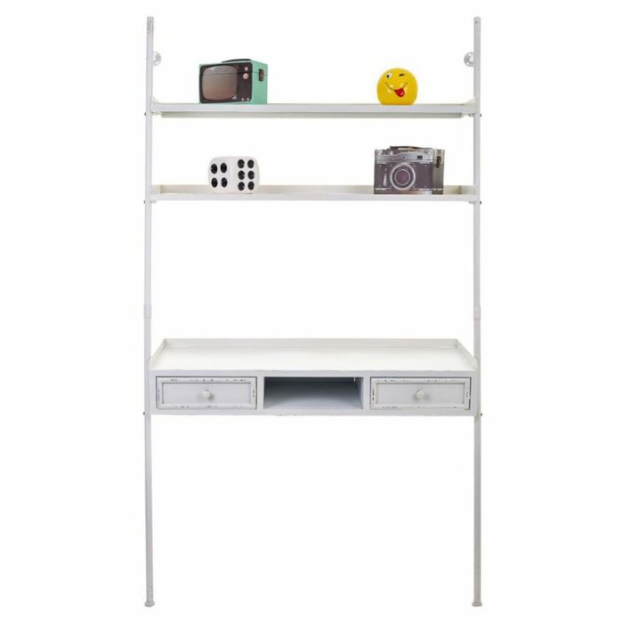 Mesa de Escritorio con Estantes Alexandra House Living Blanco 45 x 188 x 107 cm 8