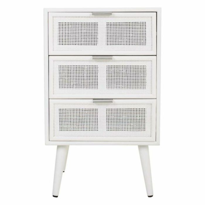 Mesita de Noche Alexandra House Living Blanco 36 x 71 x 42 cm 6