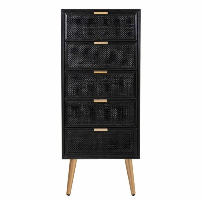 Cajonera Alexandra House Living Negro Dorado Madera MDF 6