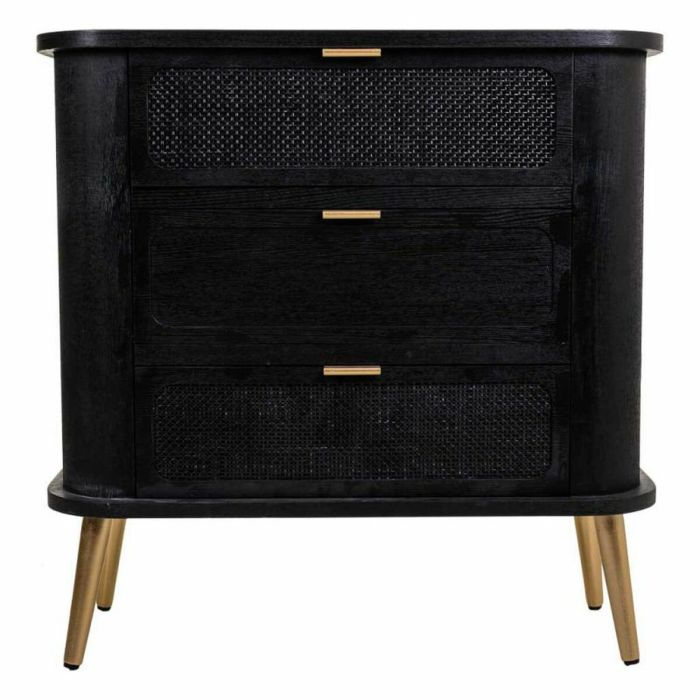 Cómoda Alexandra House Living Negro Madera MDF 35 x 81 x 80 cm 6