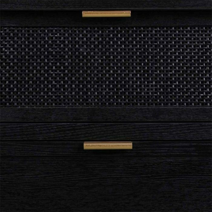 Cómoda Alexandra House Living Negro Madera MDF 35 x 81 x 80 cm 2