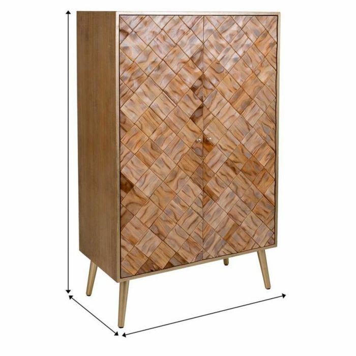 Armario Alexandra House Living Marrón Madera de Paulonia 42 x 125 x 76 cm 1