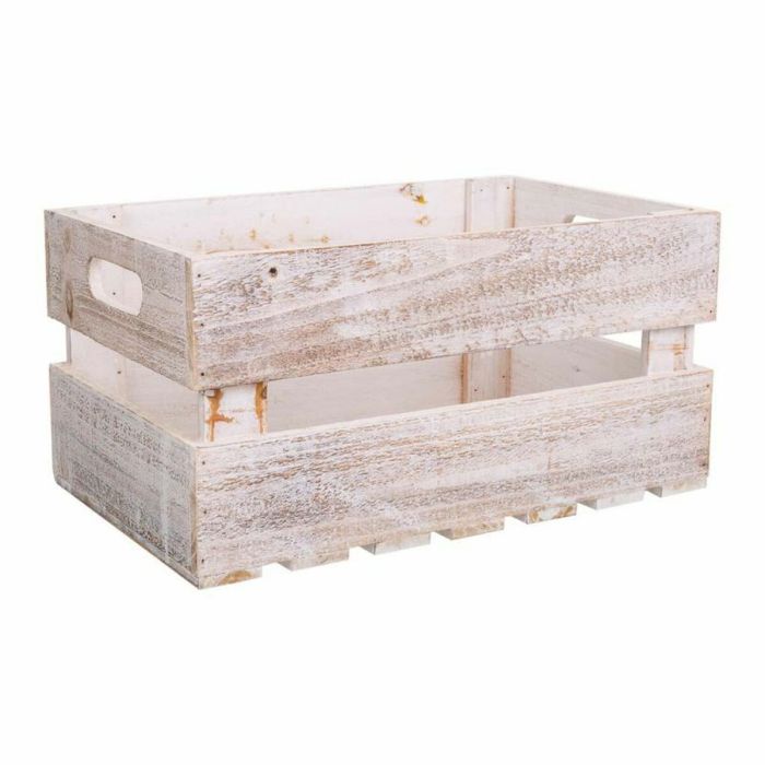 Cajas de almacenamiento Alexandra House Living CARGO Blanco Madera de abeto 24 x 19 x 38 cm 33 x 20 x 18 cm 28 x 15,5 x 17 cm 3 6