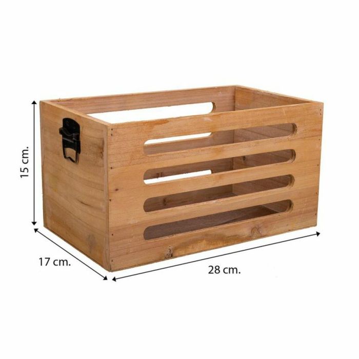 Cajas de almacenamiento Alexandra House Living Marrón Madera de abeto 17 x 15 x 28 cm 25 x 13,5 x 14 cm 22 x 10,5 x 13 cm 3 Piez 3