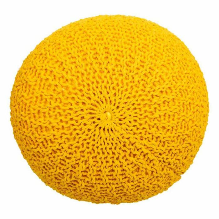 Puff Alexandra House Living Amarillo Poliestireno 45 x 30 x 45 cm 2