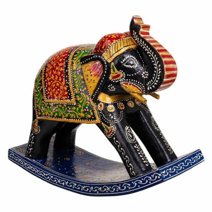 Figura Decorativa Alexandra House Living Madera de mango Elefante 10 x 22 x 28 cm