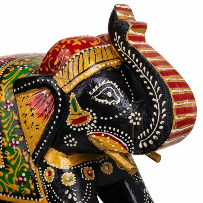 Figura Decorativa Alexandra House Living Madera de mango Elefante 10 x 22 x 28 cm 4