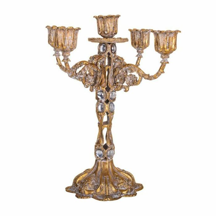 Candelabro Alexandra House Living Dorado Hierro 17 x 25 x 17 cm 1