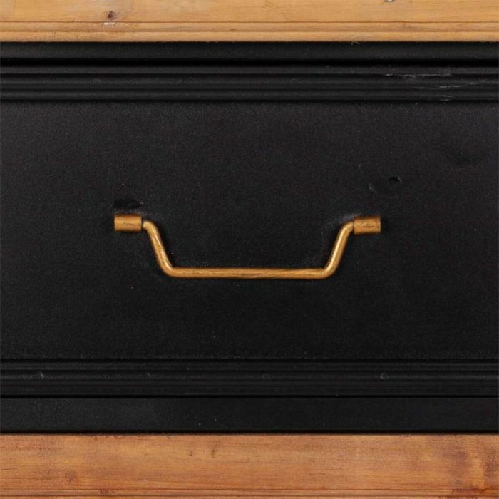 Recibidor Alexandra House Living Negro Madera Metal Madera de abeto 34 x 90 x 80 cm 3