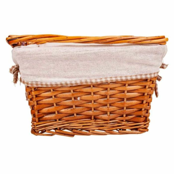 Cesta de Picnic Alexandra House Living Mimbre Madera de sauce 38 x 30 x 17 cm 3