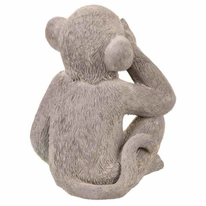 Figura Decorativa Alexandra House Living Gris Poliresina Mono 26 x 40 x 34 cm 1