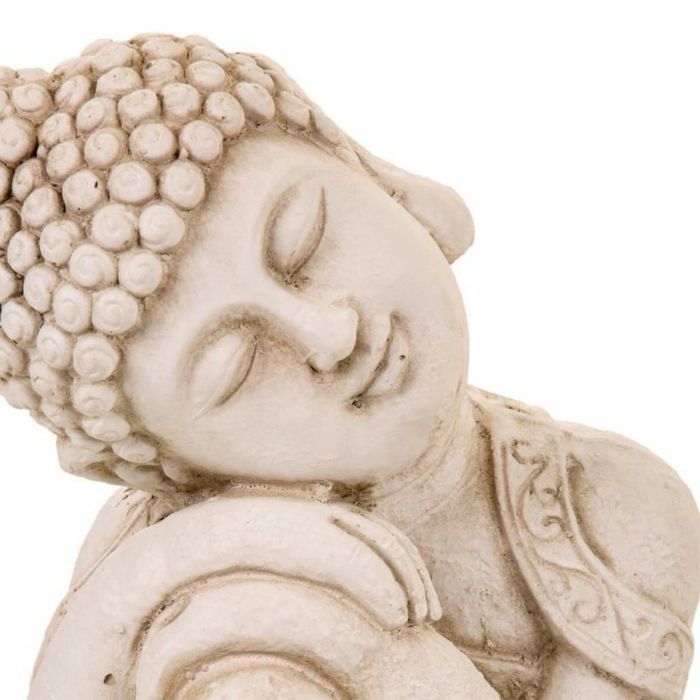 Figura Decorativa Alexandra House Living Gris Poliresina Buda 25 x 34 x 25 cm 2