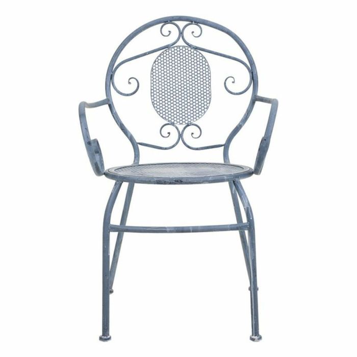 Silla de Jardín Alexandra House Living Gris Hierro 54 x 88 x 58 cm 6