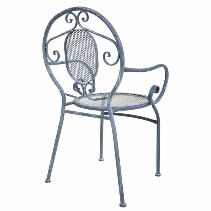 Silla de Jardín Alexandra House Living Gris Hierro 54 x 88 x 58 cm 4