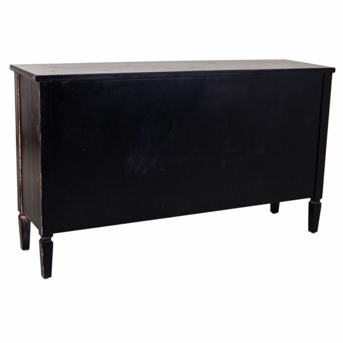 Aparador Alexandra House Living Negro Metal Vidrio Madera de abeto 38 x 80 x 140 cm 6