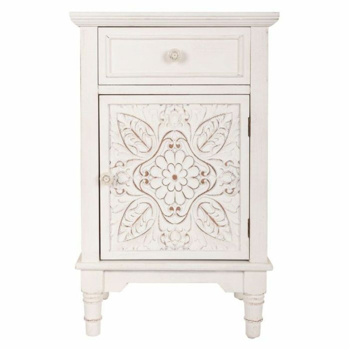 Mesita de Noche Alexandra House Living Blanco 32 x 74 x 46 cm 7