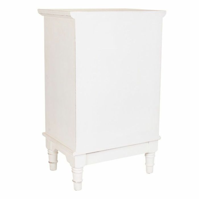 Mesita de Noche Alexandra House Living Blanco 32 x 74 x 46 cm 5