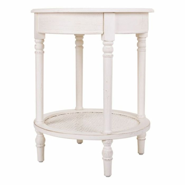 Mesa esquinera Alexandra House Living Blanco 50 x 60 x 50 cm 2