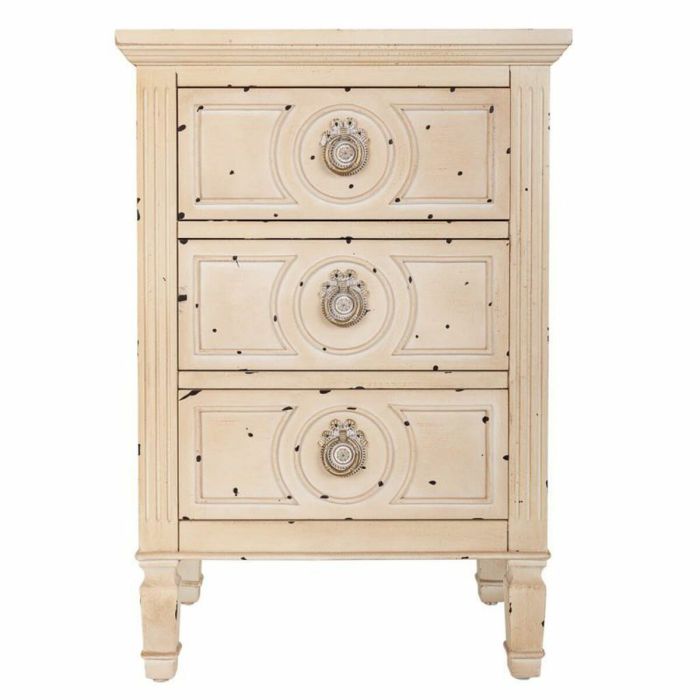 Mesita de Noche Alexandra House Living Beige 32 x 67 x 46 cm 6