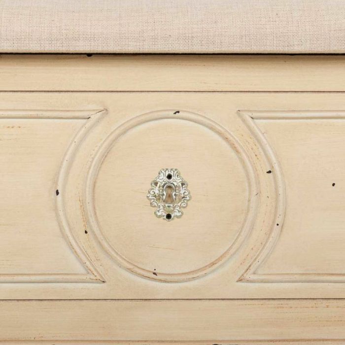 Banqueta Alexandra House Living Beige Esponja Madera de abeto 43 x 48 x 120 cm 2