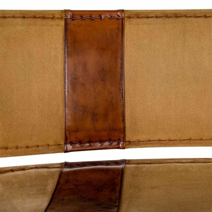 Banco Alexandra House Living Cuero Hierro Madera de mango 71 x 76 x 127 cm 2