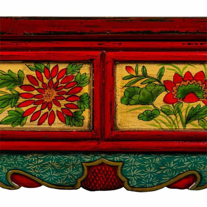 Cajonera multiusos Alexandra House Living Rojo Madera de olmo 32 x 42 x 157 cm 2 Cajonera multiusos Alexandra House Living Rojo Madera de olmo 32 x 42 x 157 cm 2