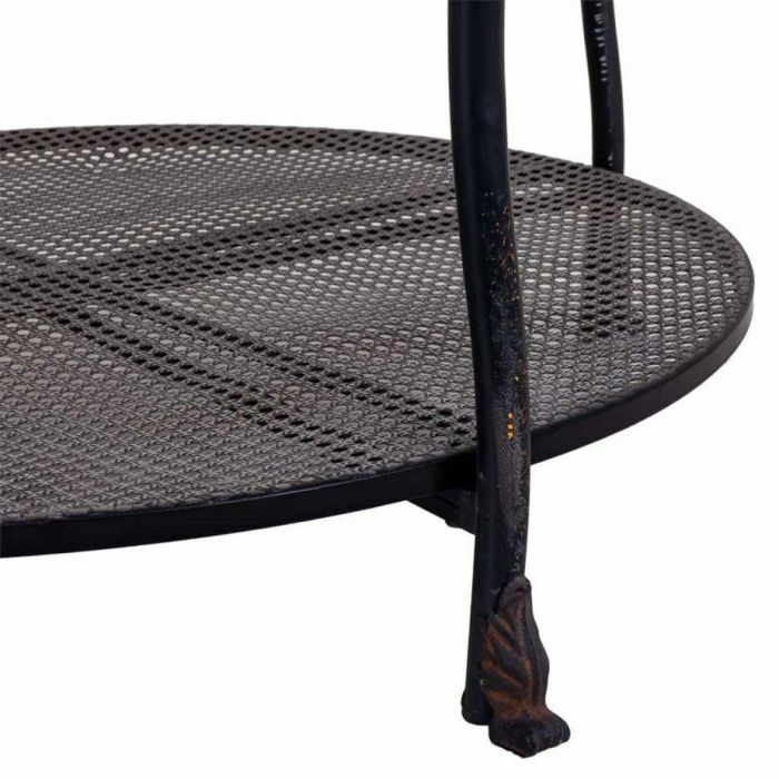 Mesa de Centro Alexandra House Living Negro Metal Vidrio 85 x 45 x 85 cm 2