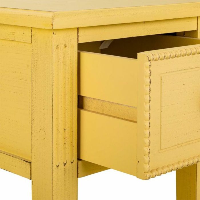 Mesa auxiliar Alexandra House Living Amarillo 33 x 78 x 33 cm 3