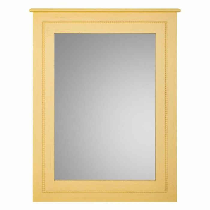 Espejo de pared Alexandra House Living Amarillo Vidrio Madera de abeto 3 x 90 x 70 cm 5