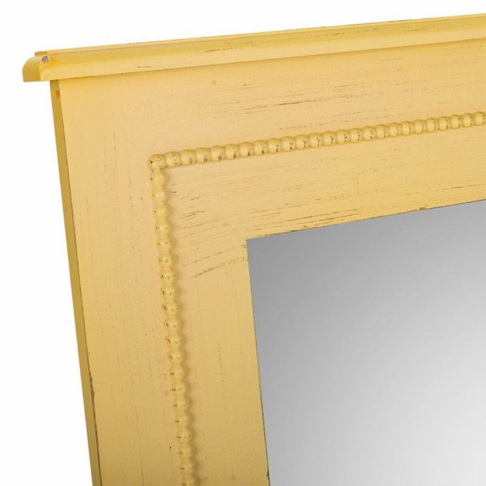 Espejo de pared Alexandra House Living Amarillo Vidrio Madera de abeto 3 x 90 x 70 cm 2