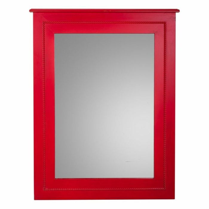 Espejo de pared Alexandra House Living Rojo Vidrio Madera de abeto 3 x 90 x 70 cm 5