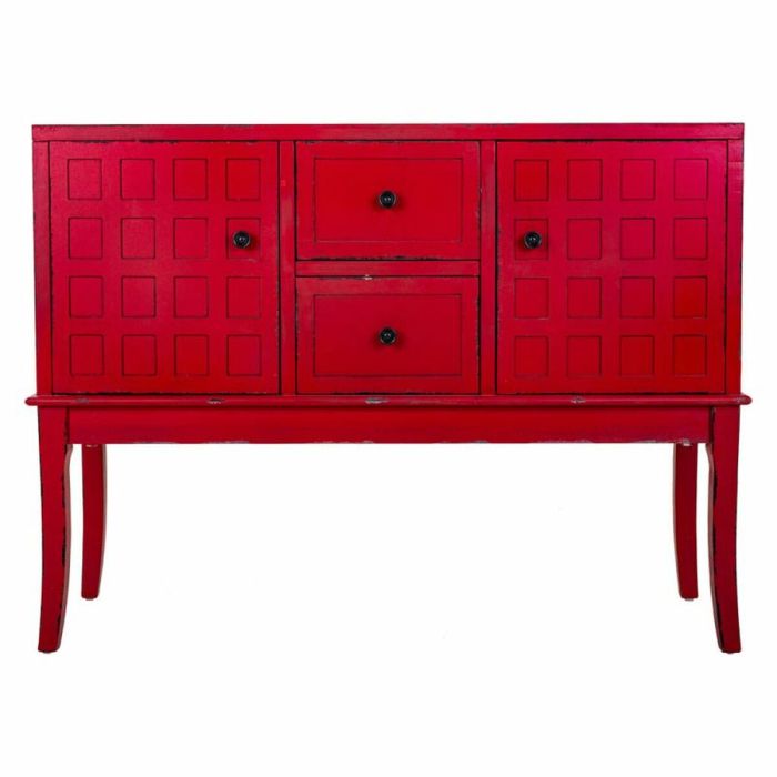 Recibidor con Cajones Alexandra House Living Rojo Madera de abeto Madera MDF 36 x 82 x 108 cm 8