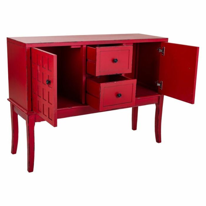 Recibidor con Cajones Alexandra House Living Rojo Madera de abeto Madera MDF 36 x 82 x 108 cm 7