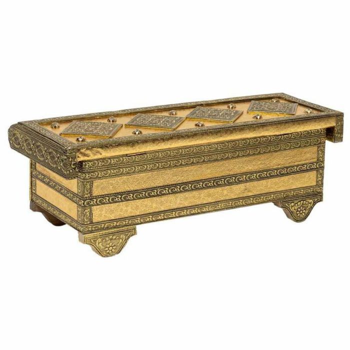 Caja-Joyero Alexandra House Living Dorado Aluminio Madera MDF 14 x 12 x 32 cm 3