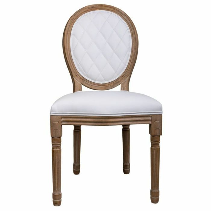 Silla de Comedor Alexandra House Living Blanco 46 x 96 x 48 cm 5