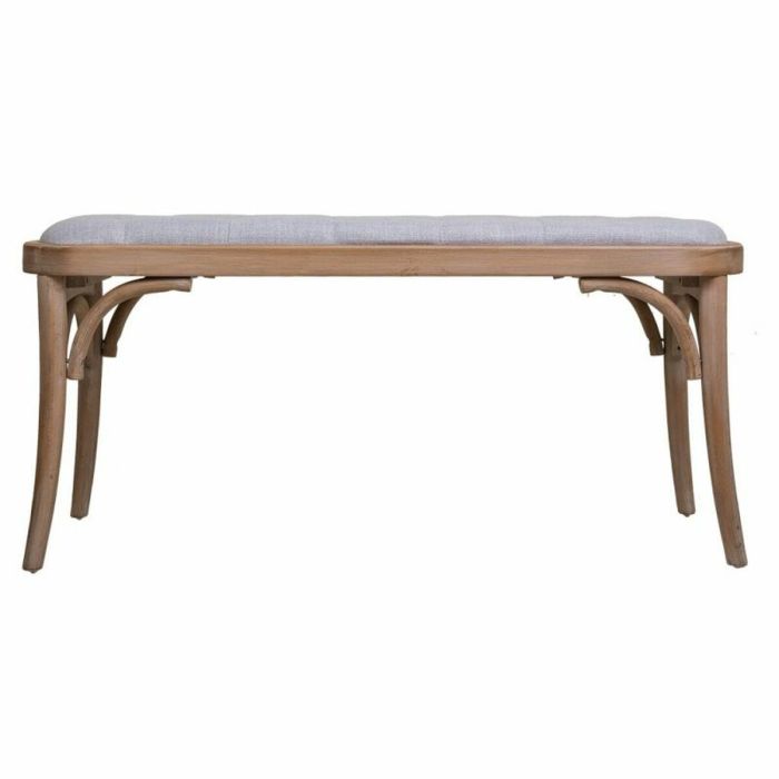 Banqueta Alexandra House Living Gris Madera de caucho 37 x 47 x 110 cm 4