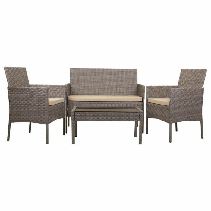 Conjunto de Mesa con 2 Sillones Alexandra House Living Gris 4 Piezas 7