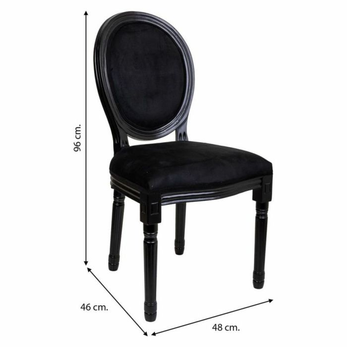 Silla de Comedor Alexandra House Living Negro 46 x 96 x 48 cm 4