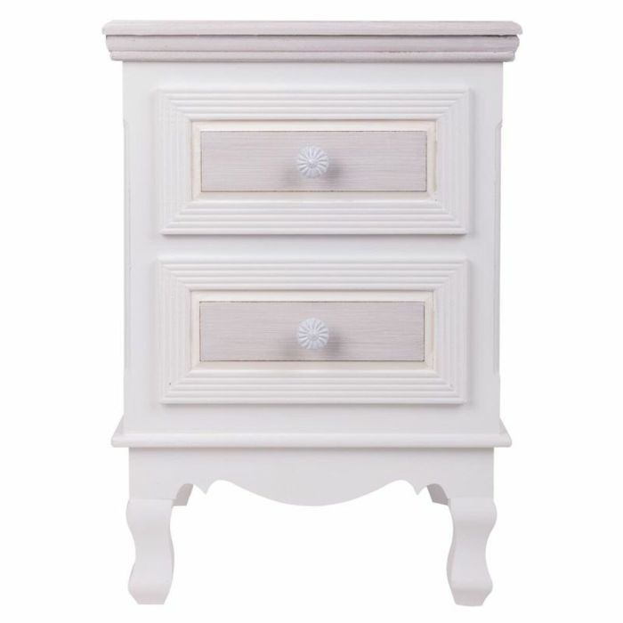 Mesita de Noche Alexandra House Living Blanco 33 x 53 x 37 cm 5