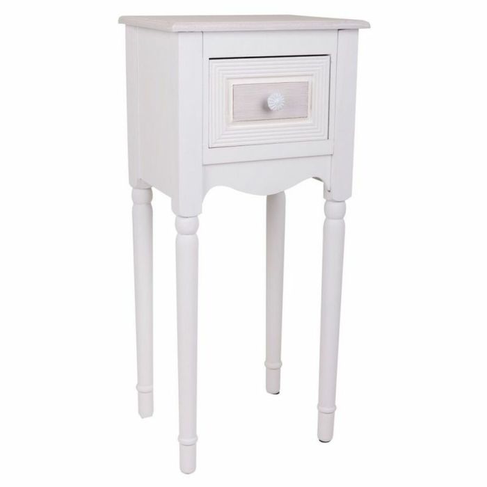 Mesita de Noche Alexandra House Living Blanco 26 x 72 x 33 cm 3