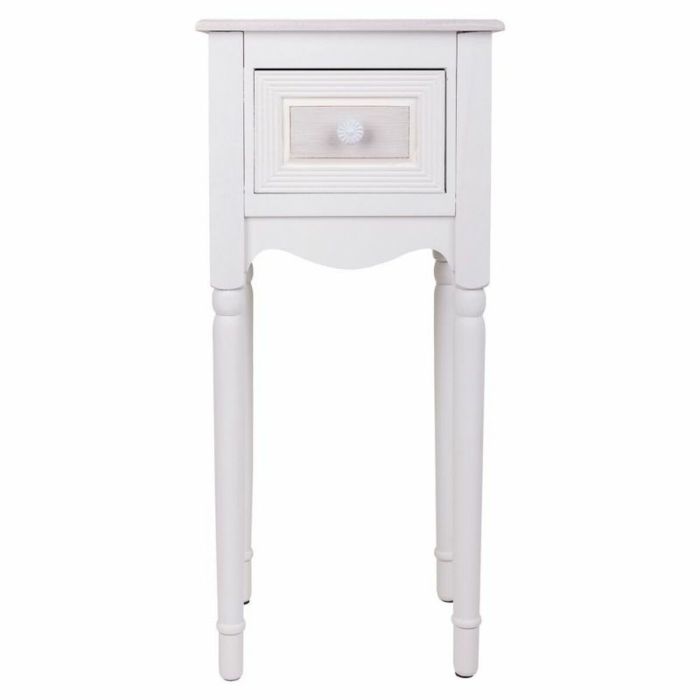 Mesita de Noche Alexandra House Living Blanco 26 x 72 x 33 cm 1