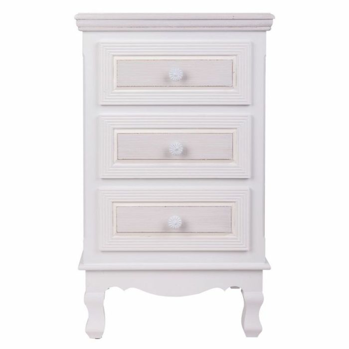 Mesita de Noche Alexandra House Living Blanco 33 x 68 x 41 cm 7