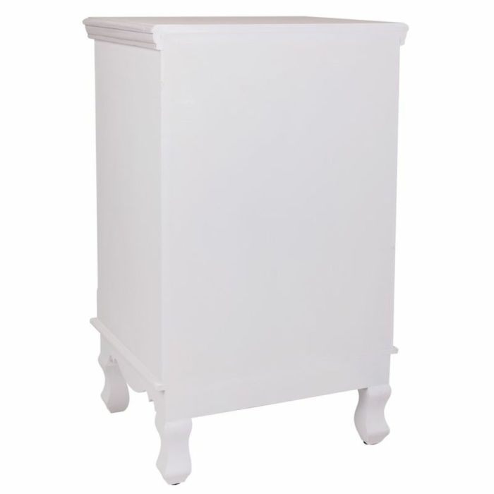 Mesita de Noche Alexandra House Living Blanco 33 x 68 x 41 cm 3